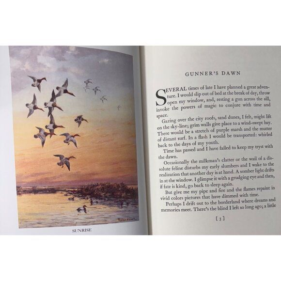 Gunners Dawn Collectors Edition By Roland Clark Hardcover Hunting Waterfowl Art - Picture 7 of 16